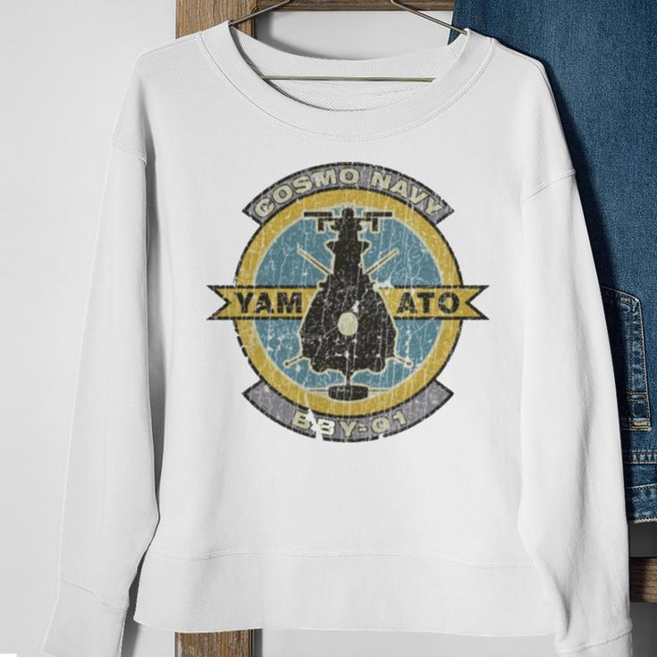 Cosmo Navy Yamato Bby 01 Patch Sweatshirt Gifts for Old Women