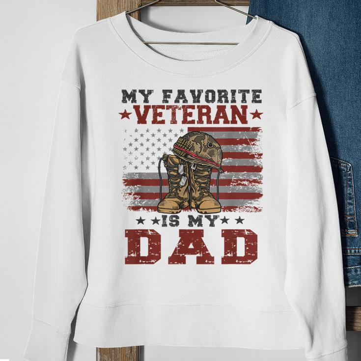 Dad Veterans Day My Favorite Veteran Is My Dad Costume Gifts Sweatshirt Gifts for Old Women