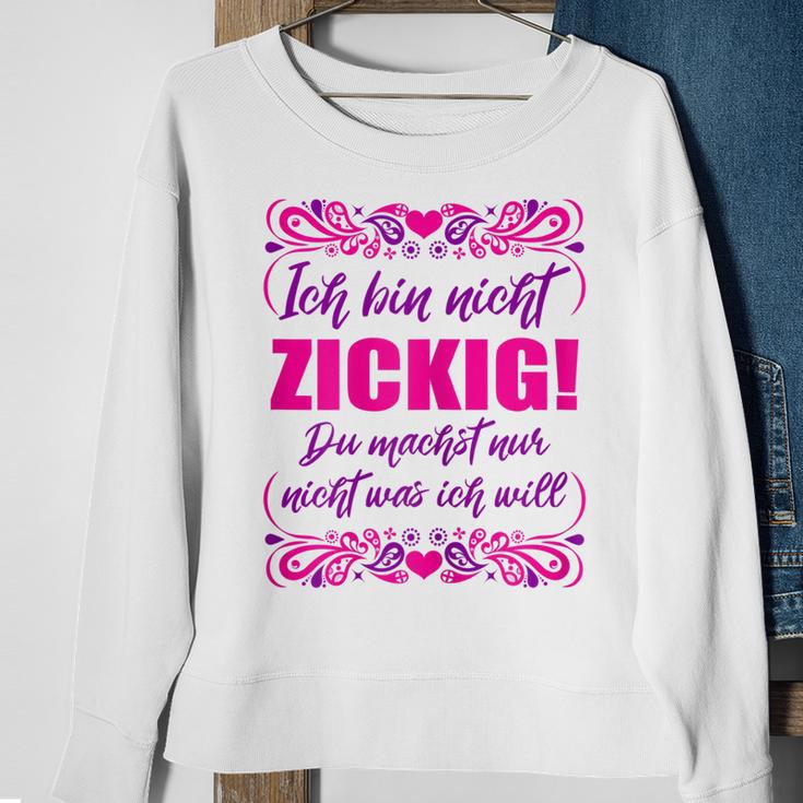 Damen Ich Bin Nicht Zickig Sweatshirt, Lustige Sprüche für Frauen Geschenke für alte Frauen