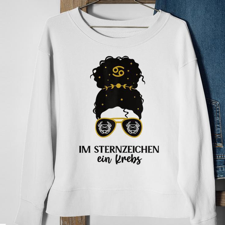 Damen Krebs Zodiac Sweatshirt, Sternzeichen Geburtstag Design Geschenke für alte Frauen