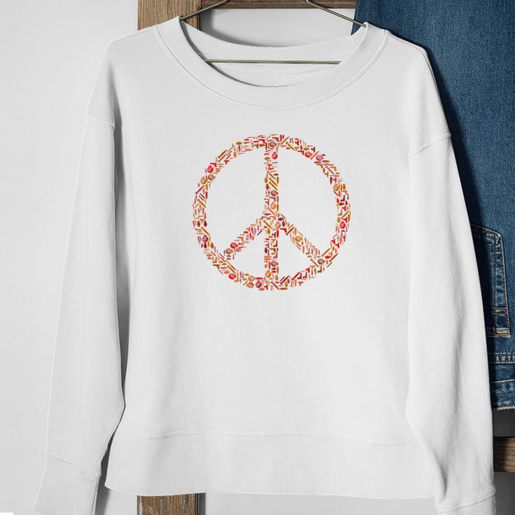 Edition Limitée Peace And Love Sweatshirt Geschenke für alte Frauen