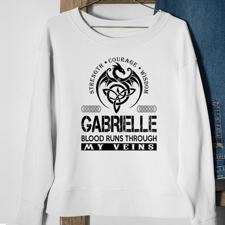 Gabrielle Blood Runs Through My Veins Sweatshirt Gifts for Old Women