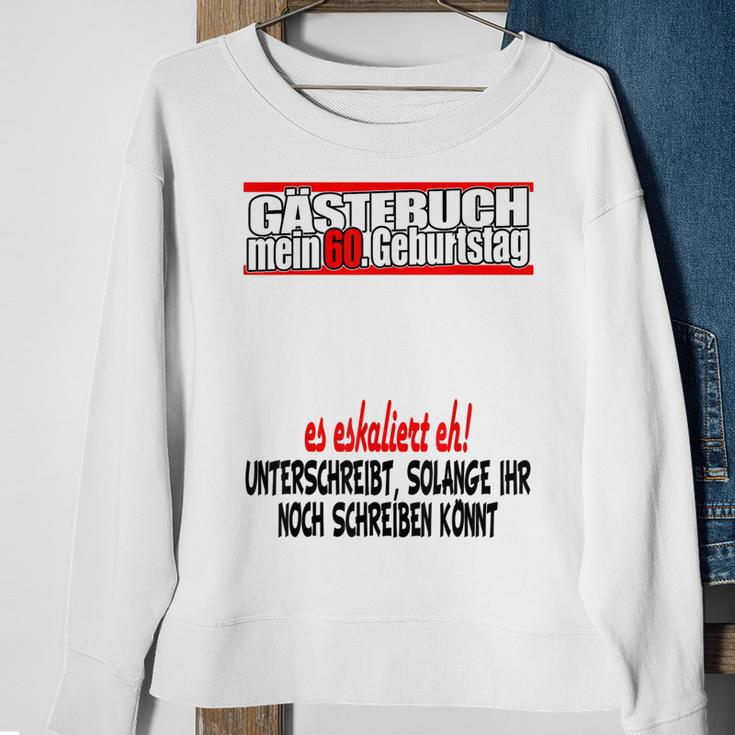 Gästebuch 60 Jahre 60 Geburtstag Mann Frau Party Sweatshirt Geschenke für alte Frauen