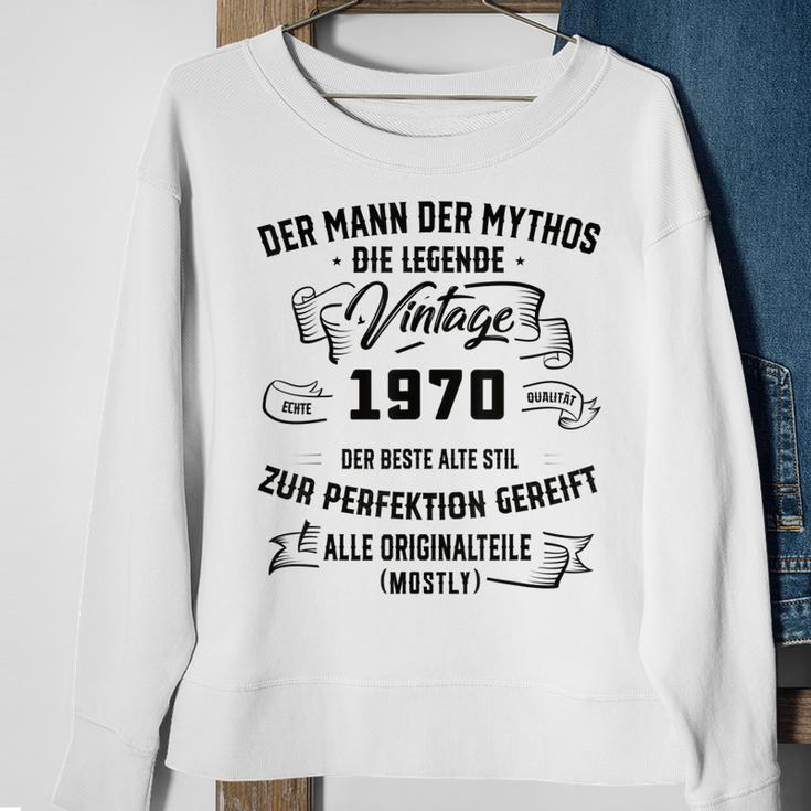 Herren Vintage Der Mann Mythos Die Legende 1970 53 Geburtstag Sweatshirt Geschenke für alte Frauen