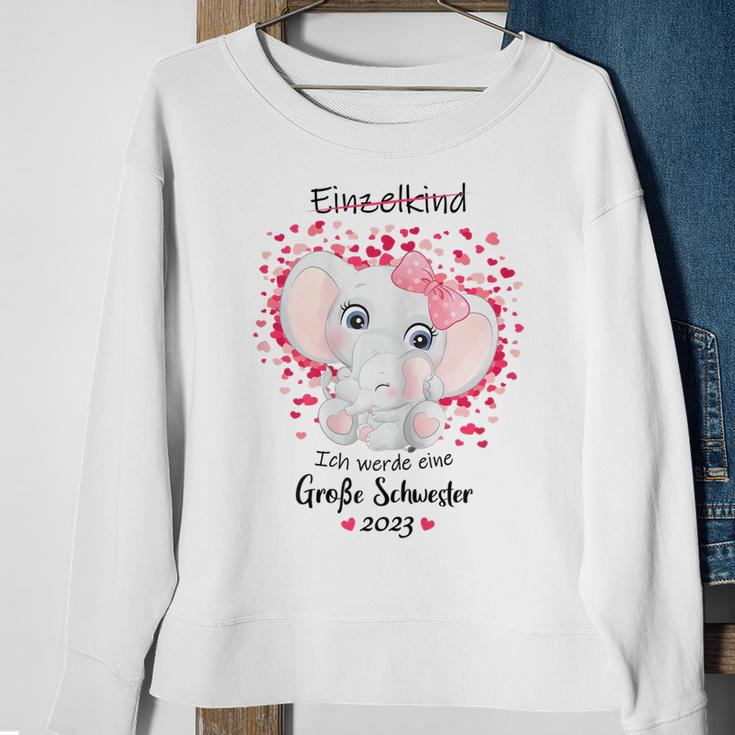 Ich Werde Große Schwester 2023 Einzelkind Big Sister Sweatshirt Geschenke für alte Frauen