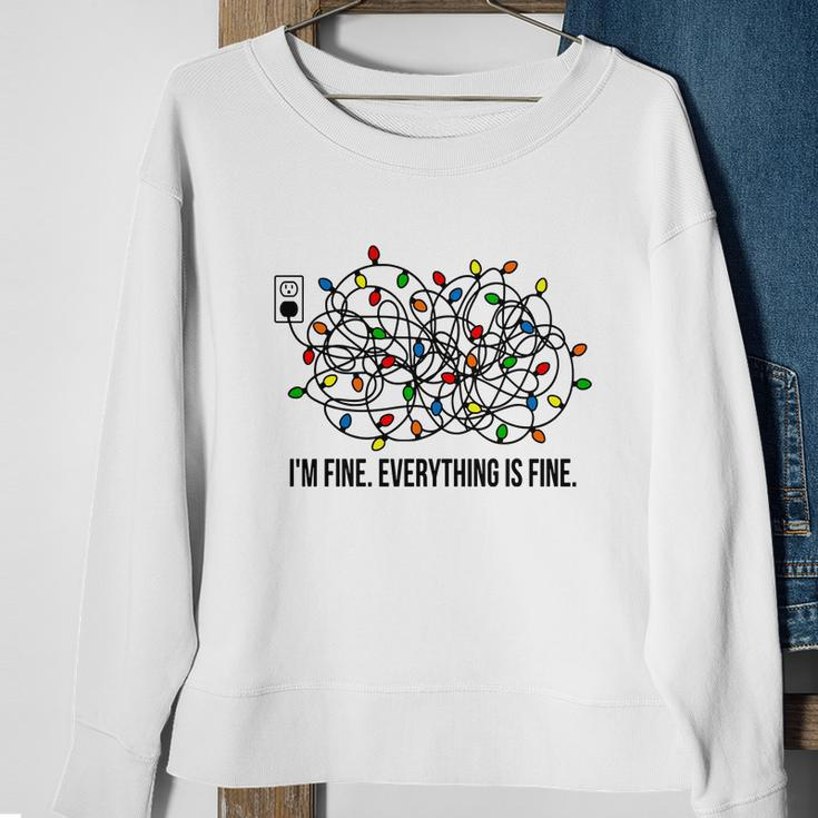 Im Fine Everything Is Fine Christmas Sweatshirt Gifts for Old Women