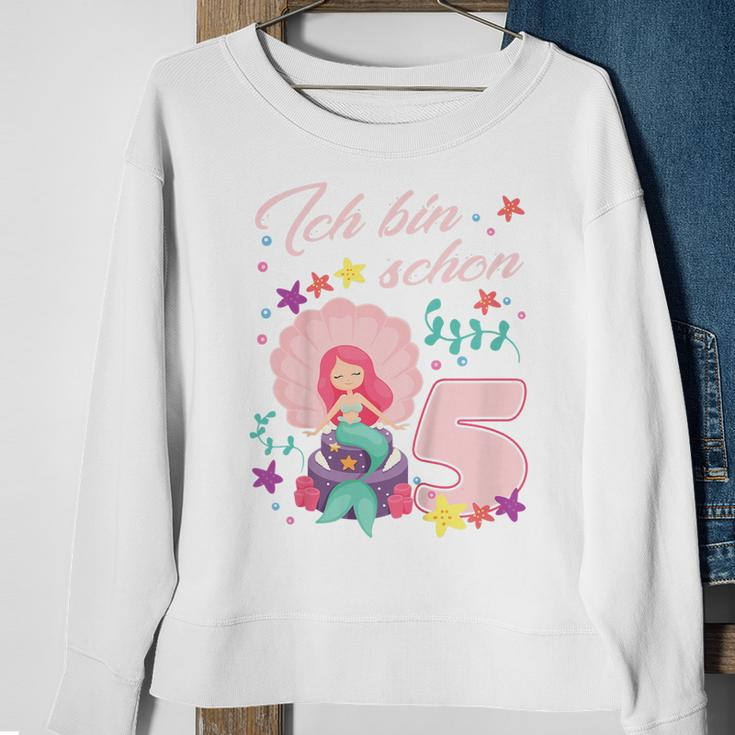 Kinder 5. Geburtstag Meerjungfrau Sweatshirt, Mitgebsel für 5-jährige Mädchen Geschenke für alte Frauen