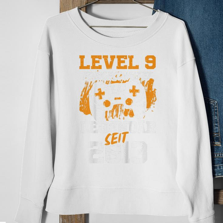Kinder Level 9 Jahre Geburtstags Junge Gamer 2013 Geburtstag Sweatshirt Geschenke für alte Frauen