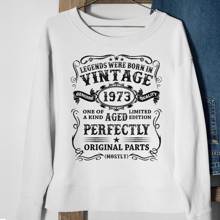 Legenden 1973 Geboren - 50. Geburtstag Sweatshirt für Männer V2 Geschenke für alte Frauen