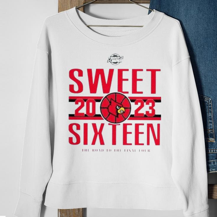 Louisville Women’S Basketball 2023 Sweet Sixteen The Road To The Final Four Sweatshirt Gifts for Old Women