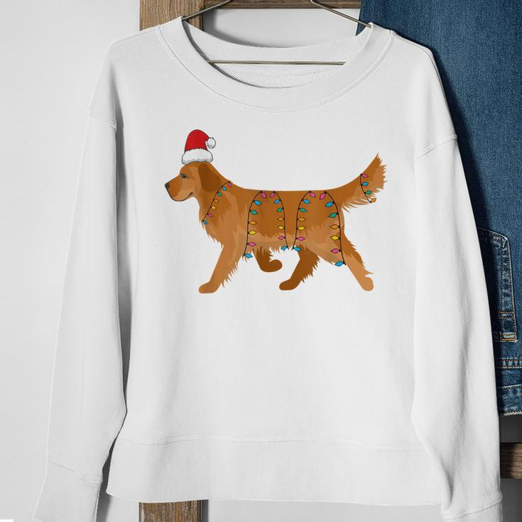 Lustiges Golden Retriever Weihnachts-Sweatshirt, Hunde-Design Tee Geschenke für alte Frauen