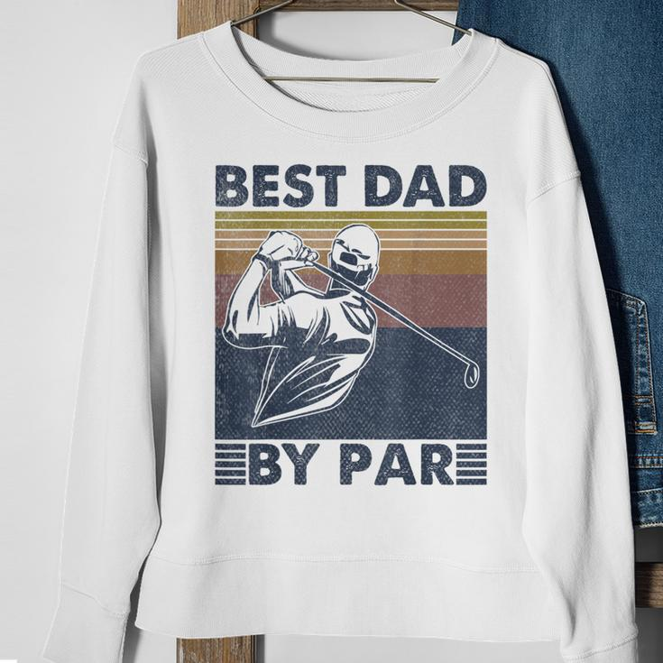 Mens Best Dad By Par Golfer Golf Disc Golf Club Swing Retro Sweatshirt Gifts for Old Women