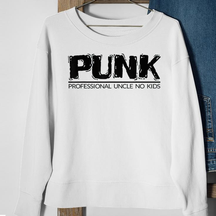 Mens Punk Professional Uncle No Kids Gift For Mens Sweatshirt Gifts for Old Women