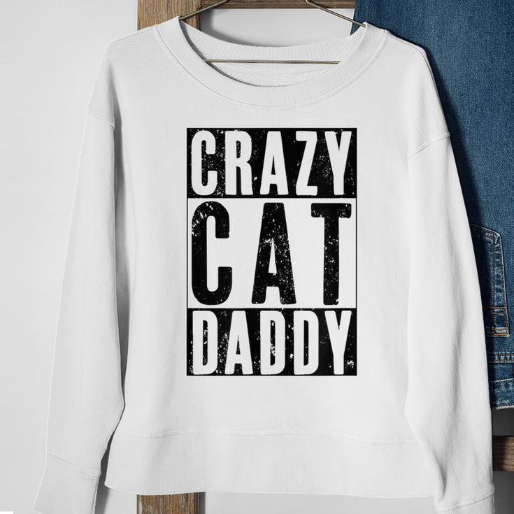 Mens Vintage Crazy Cat Daddy Funny Best Cat Dad Ever Sweatshirt Gifts for Old Women
