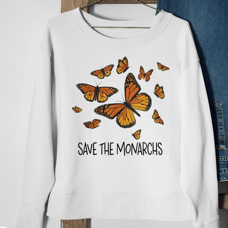 Monarch Butterflies Save The Monarchs Sweatshirt Gifts for Old Women