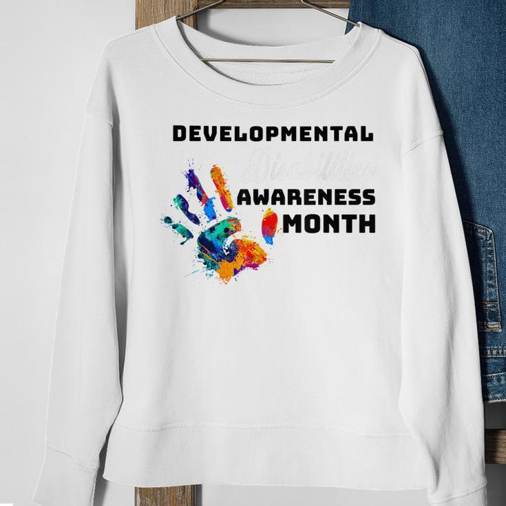 National Developmental Disabilities Awareness Month 2023 Sweatshirt Gifts for Old Women