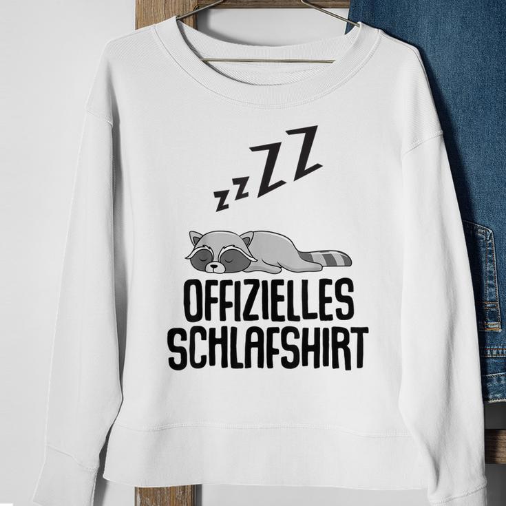 Offizielles Schlaf Herren Waschbär Lustige Geschenke Sweatshirt Geschenke für alte Frauen