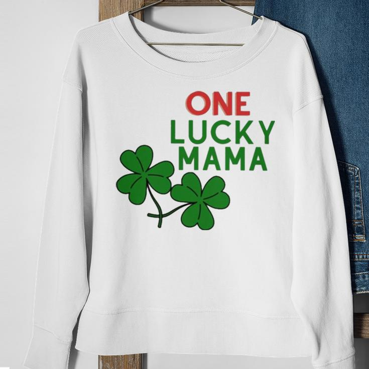 One Lucky Mama St Patricks DaySweatshirt Gifts for Old Women