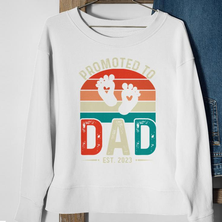 Promoted To Dad Gift For Dad Fathers Day Sweatshirt Gifts for Old Women