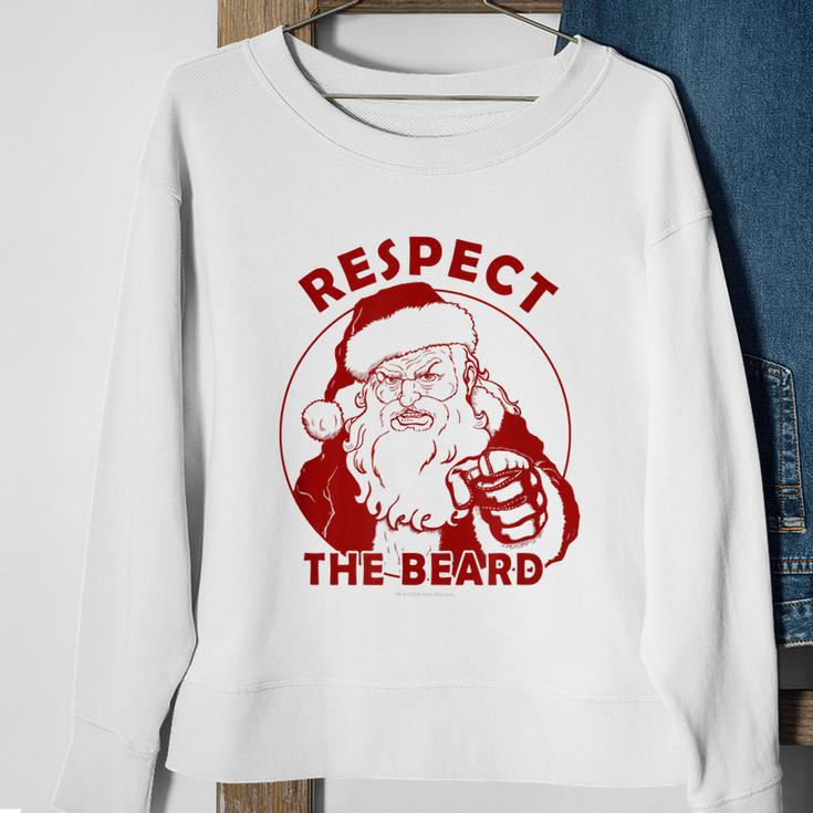 Respect The Beard Santa Claus Funny Christmas Sweatshirt Gifts for Old Women