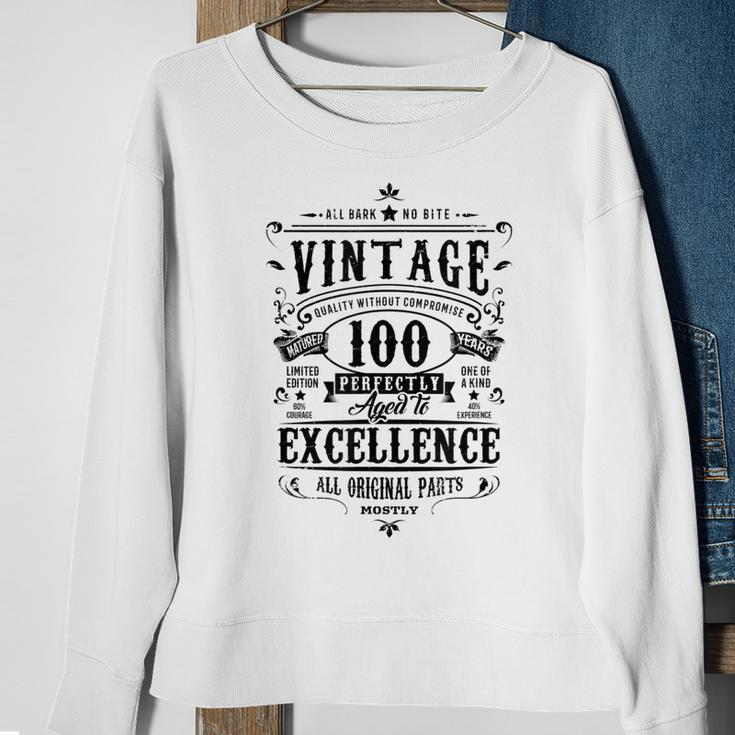 Retro 100 Geburtstag Geschenk Für Oma 100 Jahre Alt 1922 V2 Sweatshirt Geschenke für alte Frauen