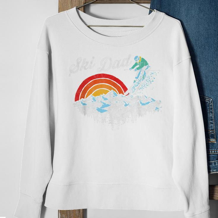 Retro Ski Dad Vintage Skiing Graphic Sweatshirt Gifts for Old Women
