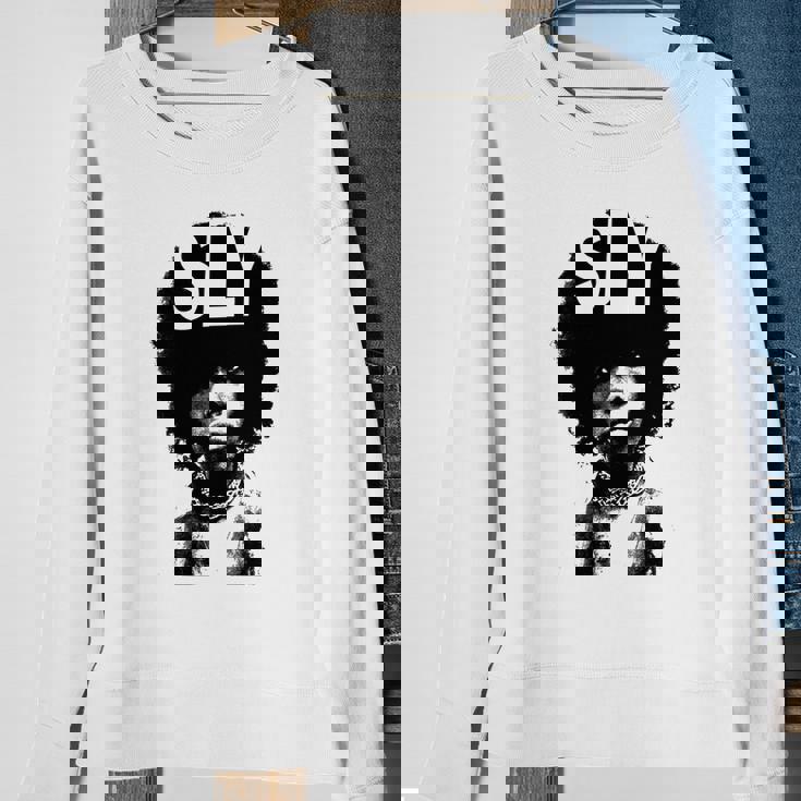 Sly Stone Portrait Tshirt Men Women Sweatshirt Graphic Print Unisex Gifts for Old Women