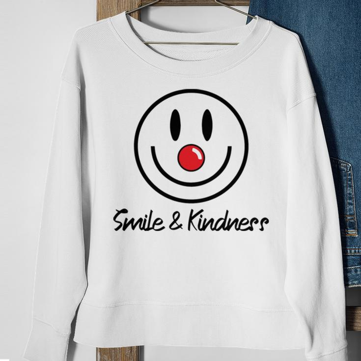 Smile And Kindness Red Nose Day Sweatshirt Gifts for Old Women