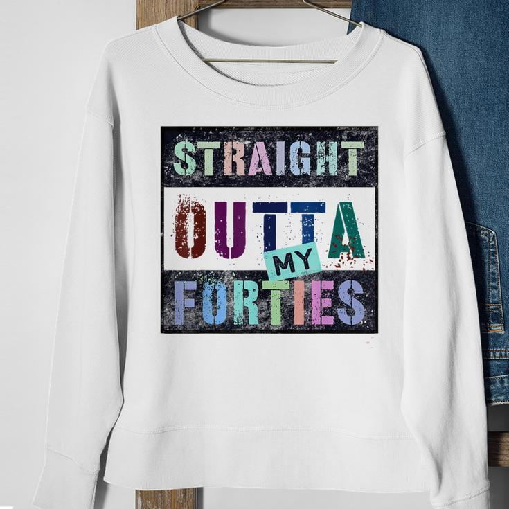 Straight Outta My Forties Vintage 50Th Birthday 1973 Legend Sweatshirt Gifts for Old Women