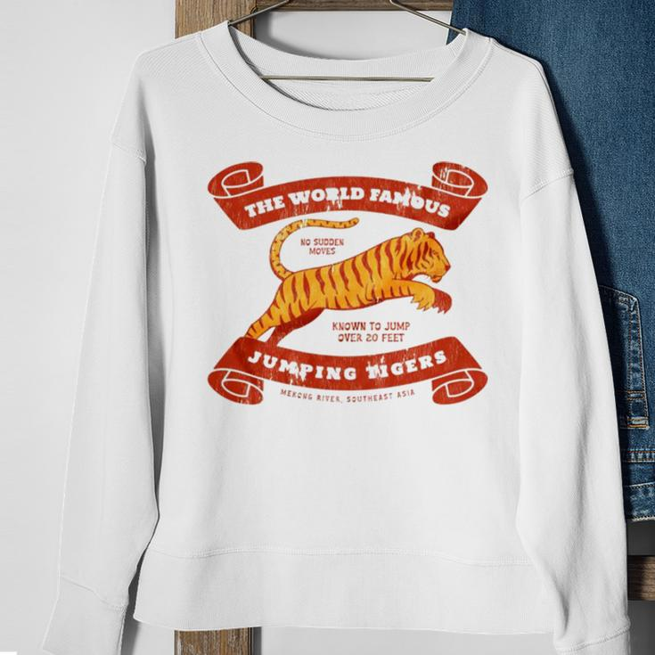 The World Famous Jumping Tigers Sweatshirt Gifts for Old Women