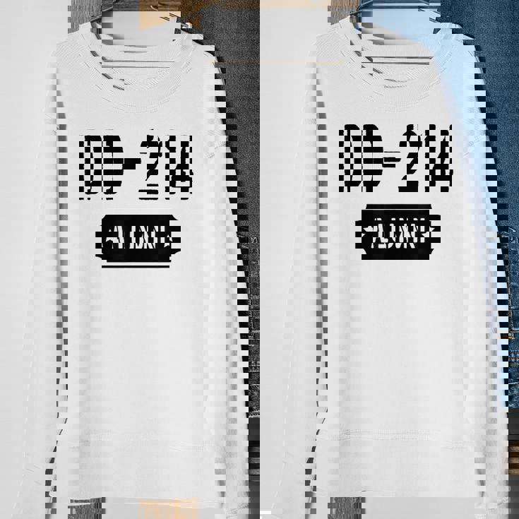 Vintage Dd-214 Alumni Us Military Veteran Men Women Sweatshirt Graphic Print Unisex Gifts for Old Women