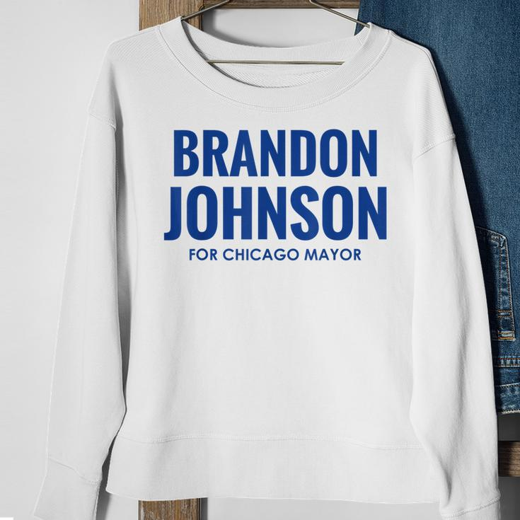 Vote Brandon Johnson For Chicago Mayor Sweatshirt Gifts for Old Women