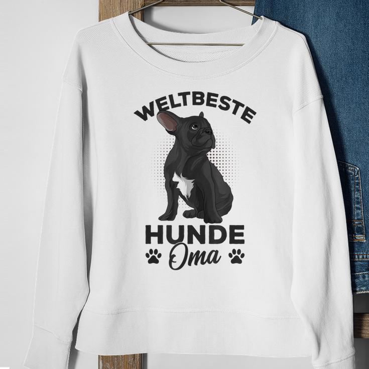 Weltbeste Hunde-Oma Französische Bulldogge Tee, Frenchie Frauchen Sweatshirt Geschenke für alte Frauen