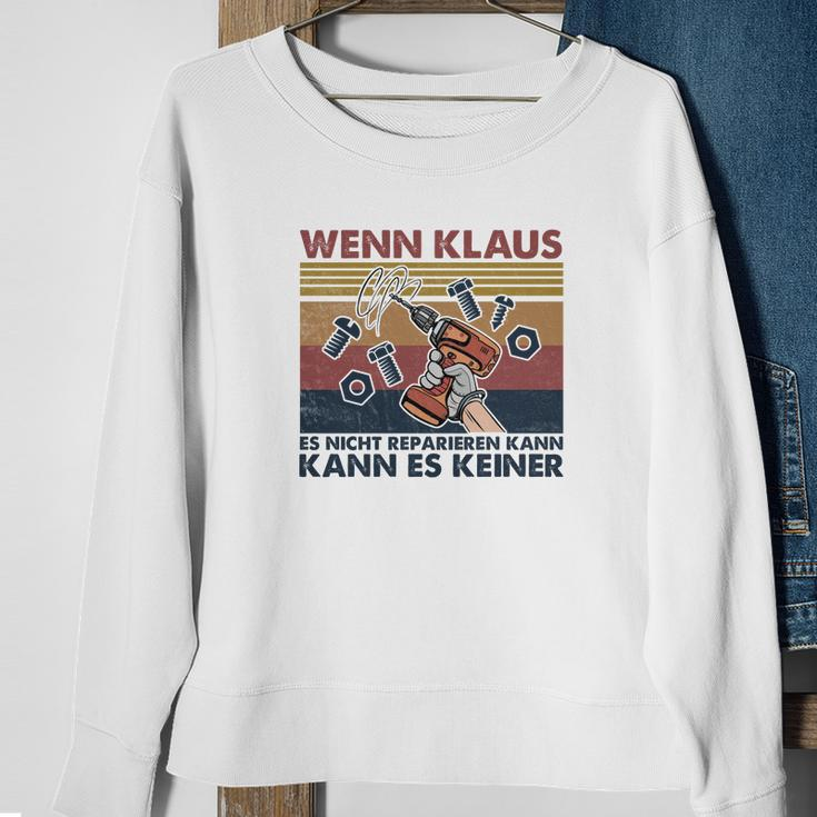 Witziges Klaus Reparatur Herren Sweatshirt, Unikat Motiv Tee Geschenke für alte Frauen