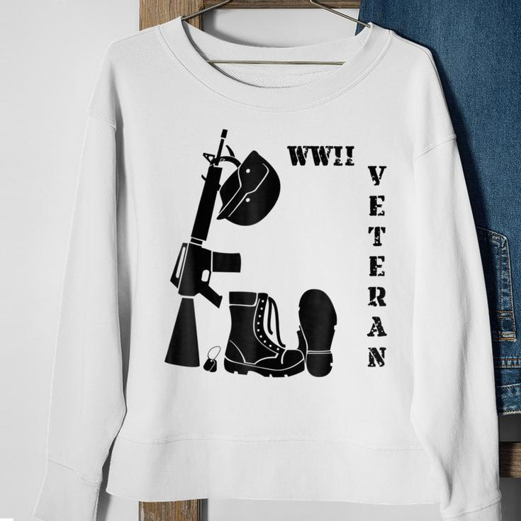 Wwii Veteran Us Army Us Navy Us Air Force Sweatshirt Gifts for Old Women