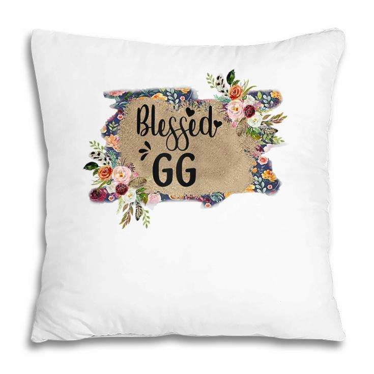 Blessed Gg Funny GrandmaGift For Womens Pillow