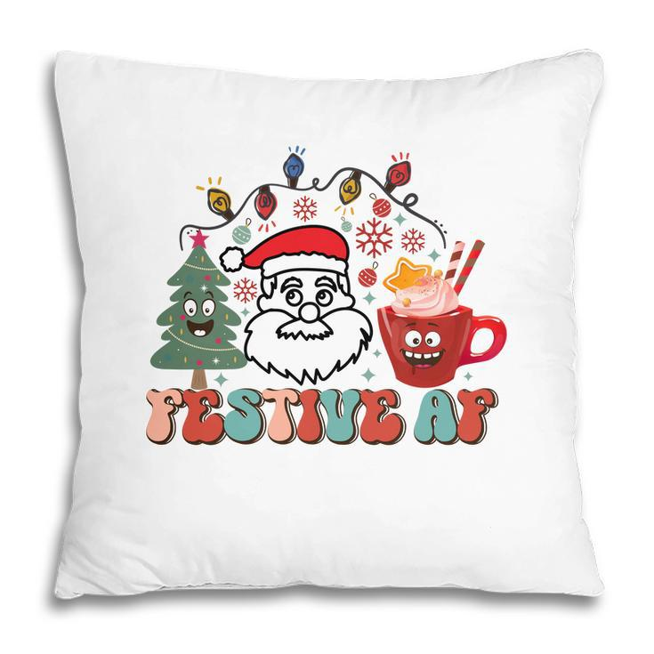 Christmas Festive  Santa Holiday Gifts Pillow