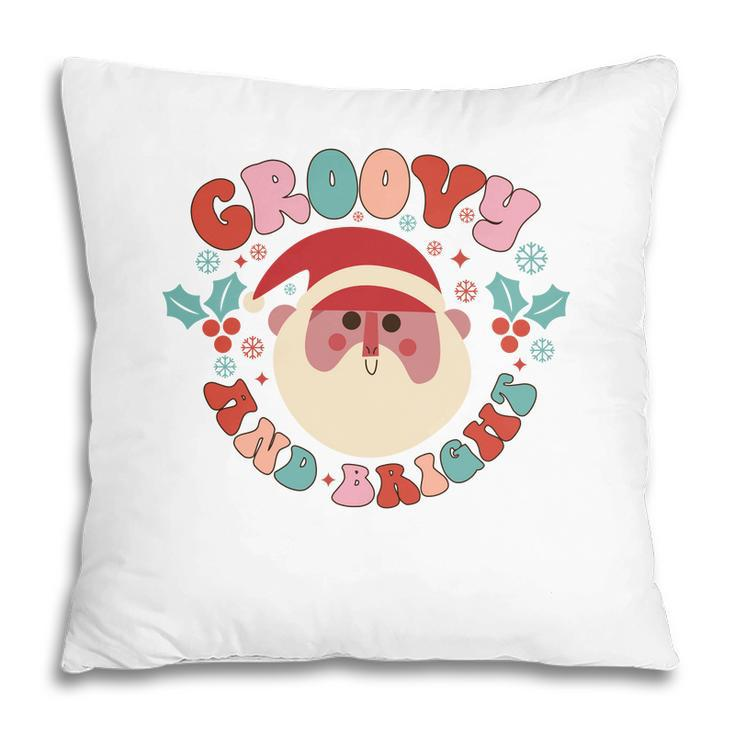 Christmas Groovy And Bright V2 Pillow