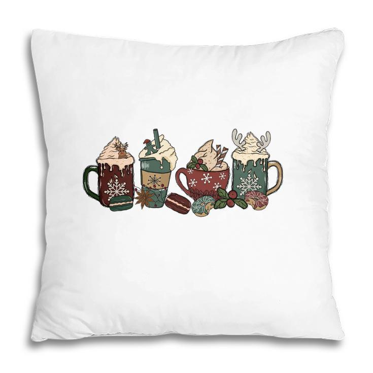Christmas Latte Gift For Coffee Lover Pillow