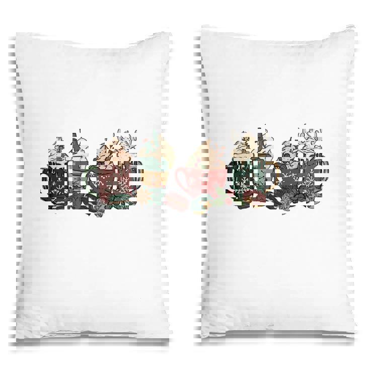 Christmas Latte Gift For Coffee Lover Pillow
