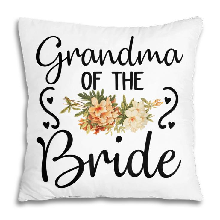 Cute Bridal Shower Wedding Flower Grandma Of The Bride Pillow