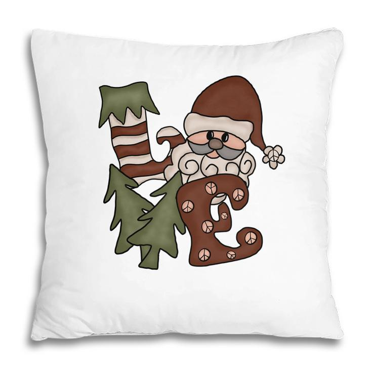 Cute Christmas Santa Love Pillow