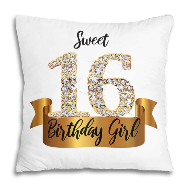 Cute Yellow White Sweet 16 Style I 16Th Birthday Outfit Gift For Womens Pillow