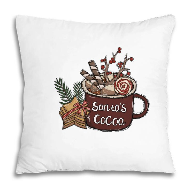 Funny Christmas Santa Cocoa Pillow