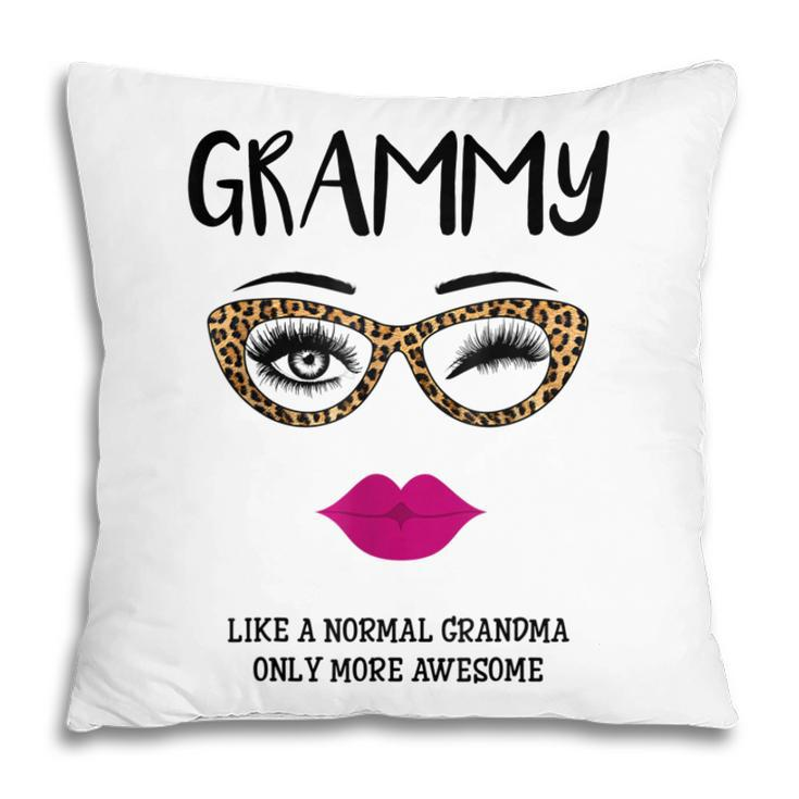 Grammy Like A Normal Grandma Only More Awesome Glasses Face Pillow