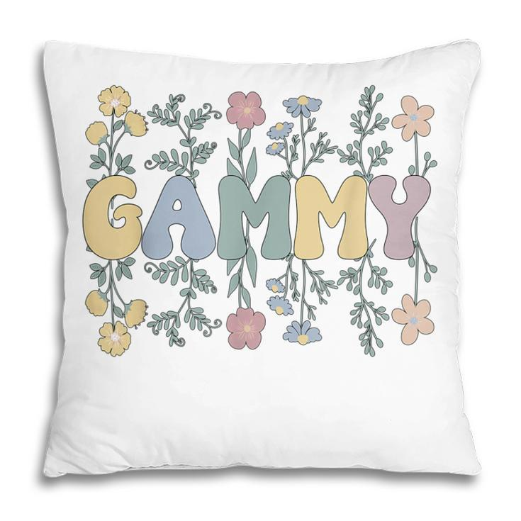 Groovy Gammy Grandmother Flowers Gammy Grandma Pillow