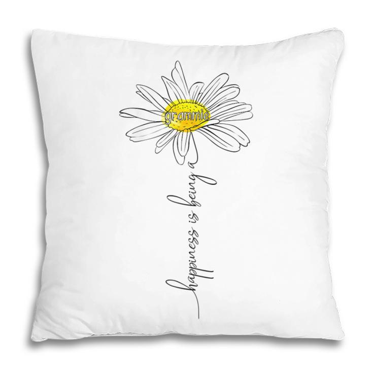 Happiness Is Being A Grammie Daisy Mothers Day Gifts Gift For Womens Pillow