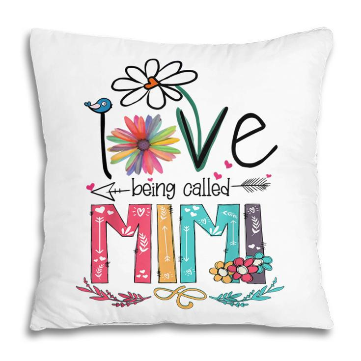 I Love Being Called Mimi Sunflower Pillow