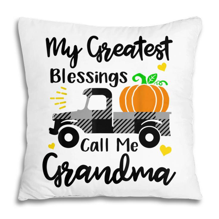 My Greatest Blessings Call Me Grandma Matching Family Pajama Pillow