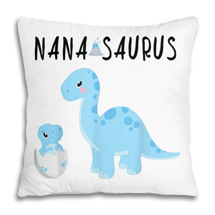 Nanasaurus  For Grandma Matching Dinosaur Gift Gift For Women Pillow